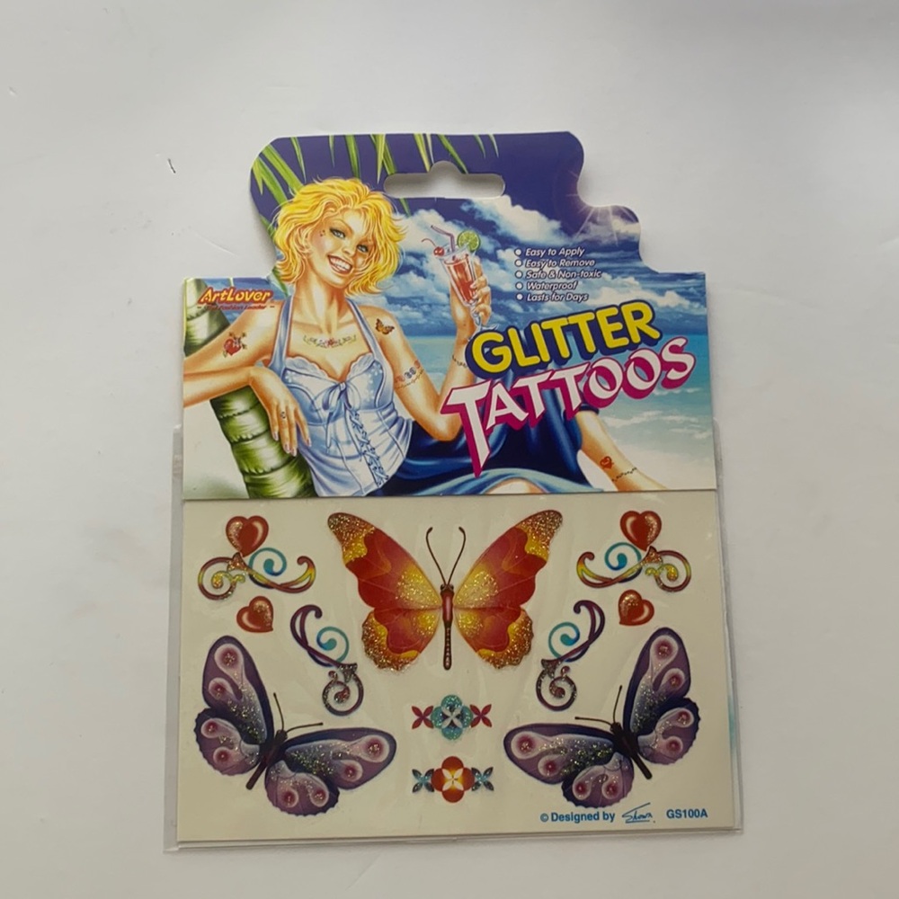 Artlover glitter tattoos butterfly butterflies